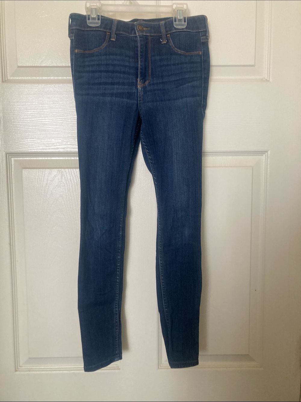 Hollister Women's Dark Blue Skinny Jeans